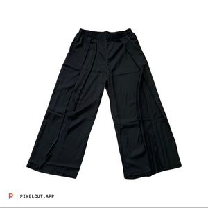 PLUS HIGH WAIST SPLIT THIGH PANTS
